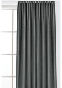 Tmavosivý zamatový dimout záves 200x270 cm Velto – Filumi