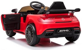 LEANTOYS ELEKTRICKÉ AUTÍČKO MERCEDES GT R - NELAKOVANÉ - ČERVENÉ - 2021  MOTOR 2X45W BATÉRIA 1 x 12V4,5Ah