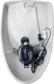 Isvea Isvea, DYNASTY urinál s automatickým splachovačom 6V DC, zakrytý prívod vody, 39x48 cm, 10SZ92001-SENSOR