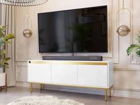 TV skrinka Gelean 3D (biela + zlatá) . Vlastná spoľahlivá doprava až k Vám domov. 1106216