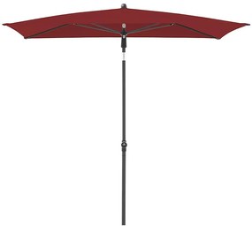Plážový slnečník ACTIVE 200x120 cm bordo