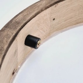 Brilagi – LED RGBW stmievateľné stropné svietidlo CARVALHO SLIM 1×E27/15W/230V Wi‑Fi v dekore dub, priemer 27 cm