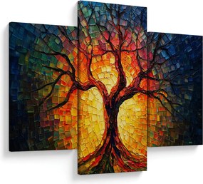 Obraz - Strom života v mozaike (90x60 cm)