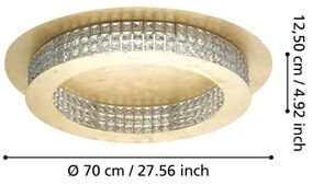 Eglo 39406 - LED Stmievateľné stropné svietidlo PRINCIPE LED/44W/230V