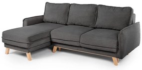 Variabilná sivá menčestrová rozkladacia rohová pohovka Tori – Bonami Selection