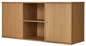 Nízka závesná komoda v dekore duba v prírodnej farbe 133x61 cm Mistral – Hammel Furniture