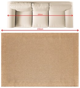 Koberec Corton camel 160x230 cm
