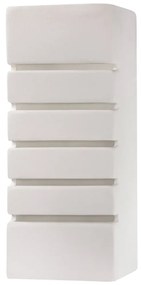 Nástenné svietidlo Samir, 1x biele keramické tienidlo