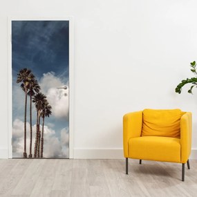 Fototapeta na dvere - Palmová dráma (95x205cm)