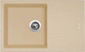 Granitový drez s odkvapom Sinks Linea 780 N, sahara