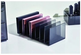 Matne čierny kúpeľňový organizér na kozmetiku z recyklovaného plastu Palette Station - iDesign