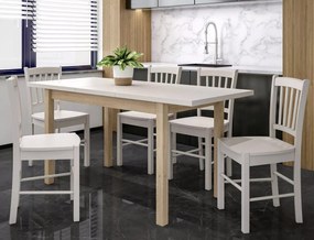 Rozkládací jídelní stůl Adam 100/140 cm kašmír/dub cremona torro