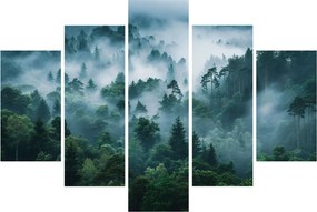 Obraz - Les v hmle (150x105 cm)