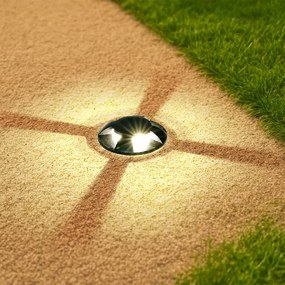 Brilagi - LED vonkajšie zapustené nájazdové svietidlo GROUNDRAY LED/1W/230V čierne IP67