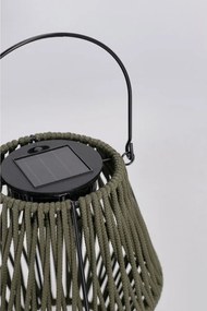 Khaki LED lampáš so solárnym panelom (výška 17 cm) Juny – Yes Everyday