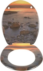 WC sedadlo Wenko Stone Shore, 44,5 × 37,5 cm