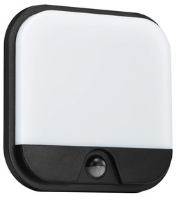 TOP LIGHT Svetlo nástenné-stropné Bari H PIR, Čierna