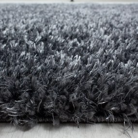 Ayyildiz koberce Kusový koberec Brilliant Shaggy 4200 Grey kruh - 80x80 (priemer) kruh cm