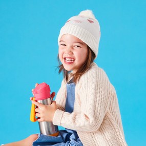 Termoska na pitie sport 500 ml - ružová/oranžová