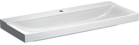 GEBERIT Xeno2 závesné umývadlo s otvorom, bez prepadu, 1200 x 480 mm, biela, s povrchovou úpravou KeraTect, 500.551.01.1
