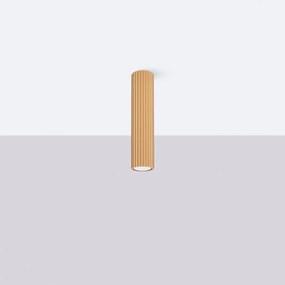 Stropné svietidlo Karbon, 1x zlaté kovové tienidlo, (30 cm)