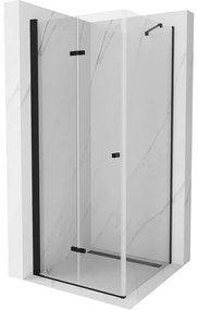 Mexen Lima sprchovací kút 80x80 cm, priehľadná, čierna, 856-080-080-70-00