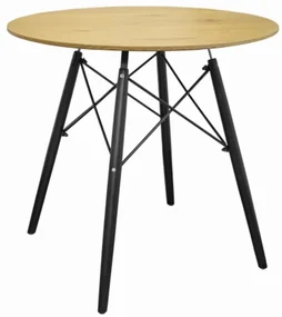 TRENDIE Jedálenský stôl EDDIE 80 cm dub