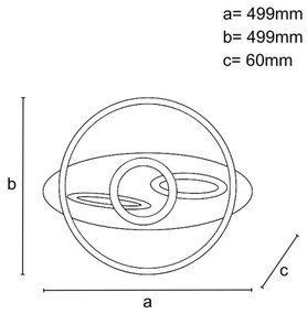 Stmievateľné LED stropné svietidlo LED/105W/230V 3000-6500K + diaľkové ovládanie