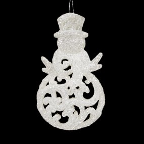 VIANOČNÁ DEKORÁCIA PL 59 SADA 6KS 12X7 CM BIELA