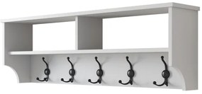 Nástenný vešiak RANI 120x37,2 cm biela