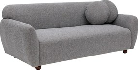 Třímístná pohovka Eddy 223 cm světle šedá