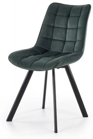 Dizajnová stolička Mirah tmavozelená