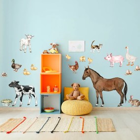 PIPPER. Zvieratá z farmy - textilná nálepka na stenu