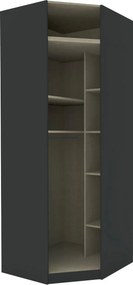 XXXLutz KORPUS ROHOVEJ SKRINE, antracitová, 91,1/242,2/91,1 cm Hom`in - Skrine - 002647004118