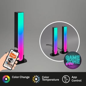 Brilo - SADA 2x LED RGBIC Stm. stolná lampa LED/12W/230V 3000-6500K Wi-Fi Tuya