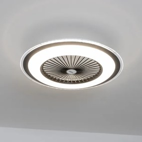 Brilagi - LED Stmievateľné svietidlo s ventilátorom RONDA LED/48W/230V čierna + DO