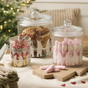 Ib Laursen Sklenená dóza Santa's Helpers 4 l