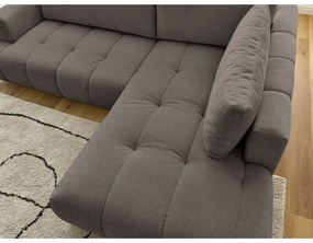 Taupe rozkladacia/s úložným priestorom rohová pohovka (pravý roh/do L) Fuji – Bobochic Paris