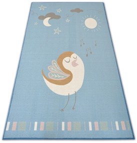 Kusový koberec LOKO Bird modrý