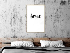 Artgeist Plagát - Home and Dot [Poster] Veľkosť: 30x45, Verzia: Zlatý rám