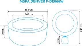 Mspa | Vírivý bazén MSPA Denver F-DE066W | 11400308