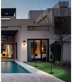 Redo 9125 - LED Vonkajšia nástenná lampa GIORGIO LED/7W/230V IP65 čierna