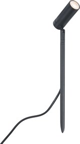 Bodové svietidlo so zemným hrotom čierne 40 cm vrátane LED nastaviteľné IP65 vrátane kábla a zástrčky - Carl