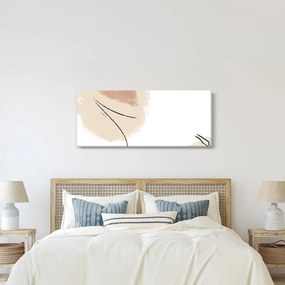 Obraz - Biela abstrakcia (120x50 cm)