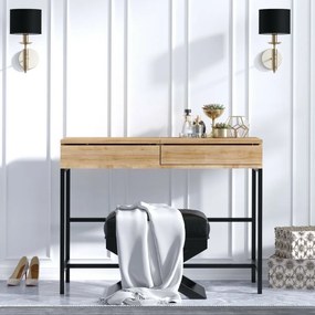 Kozmetický stolík Linda Black and Oak