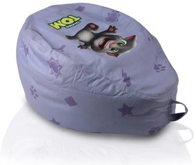 Sedací vak Talking Tom & Friends – detský kresielkový vak s opierkou nôh Farba: Z - žltý