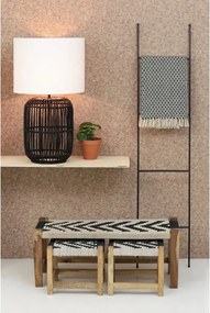 Čierny kovový dekoratívny rebrík Siem - Light &amp; Living