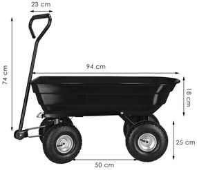Vyklápací záhradný vozík 250kg SPRINGOS GA0014