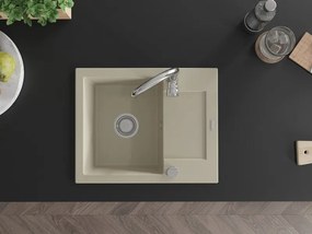 Mexen Enzo - drez granitový 57,6x46,5cm, 1-komorový, béžová, 6506571005-69