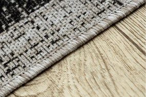 Koberec SIZAL FLOORLUX 20401 černý / stříbrný